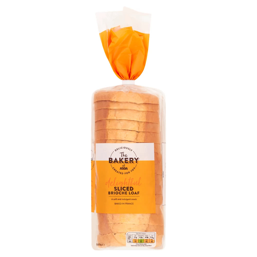 The BAKERY at ASDA The Bakery Sliced Brioche Loaf 500g