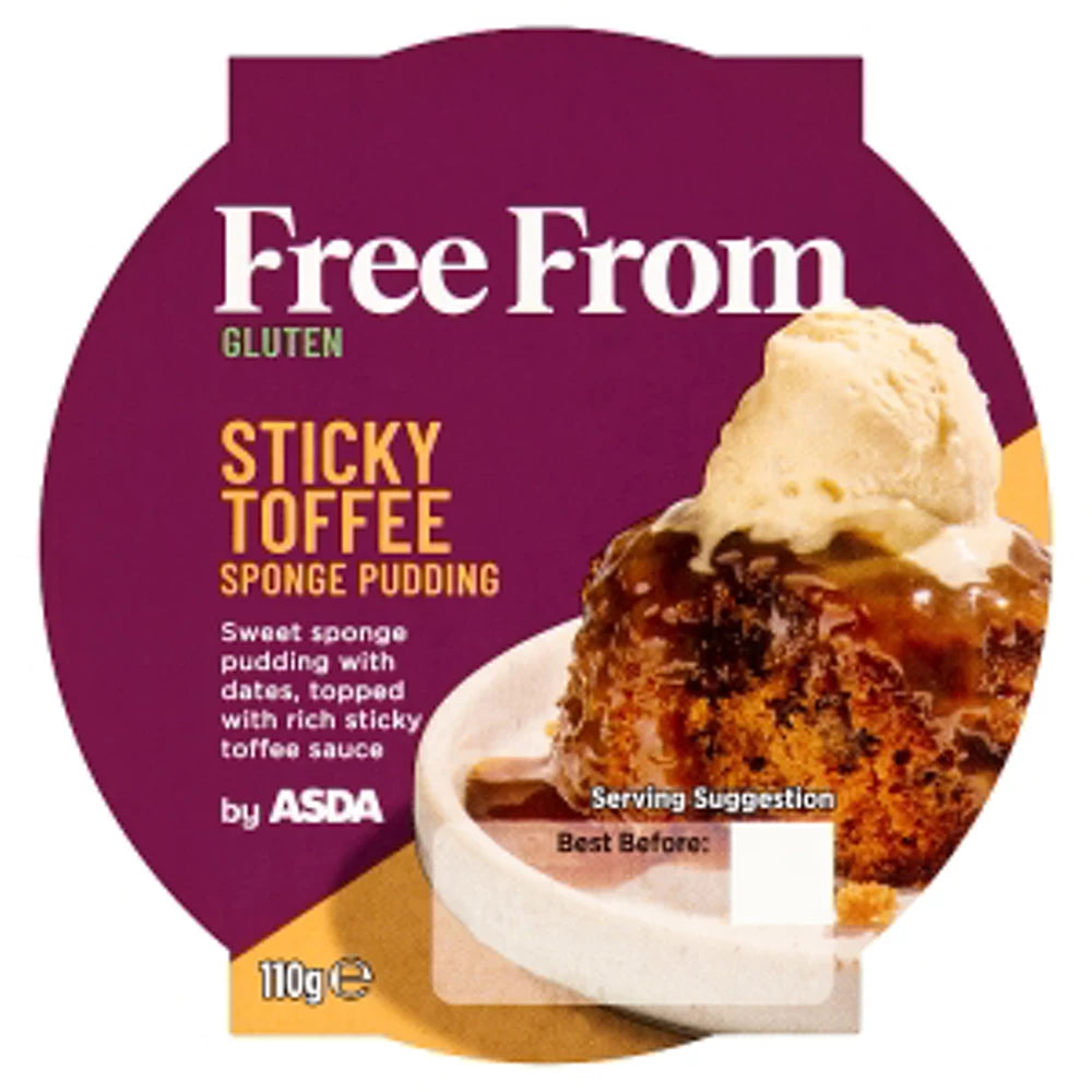 ASDA Free From Free From by Sticky Toffee Sponge Pudding 110g