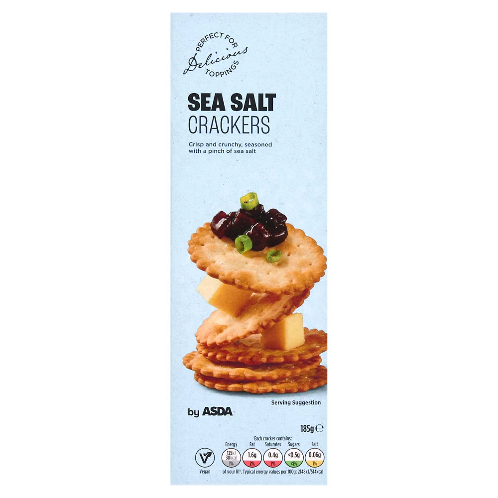 ASDA Sea Salt Crackers 185g