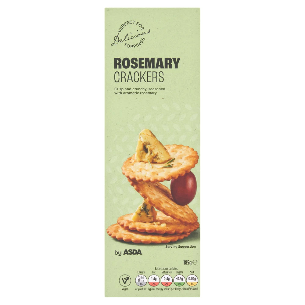 ASDA Rosemary Crackers 185g