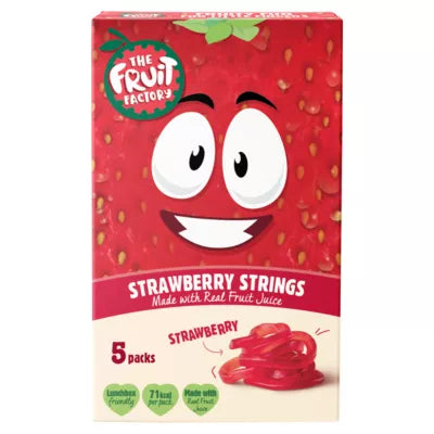 The Fruit Factory Strawberry Strings, 5x20g