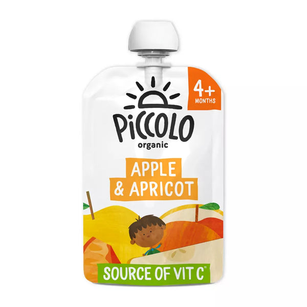 Piccolo Organic Apple & Apricot Smooth, 100g