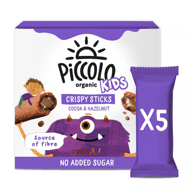 Piccolo Organic Kids Cocoa & Hazelnut Crispy Stick, 125g