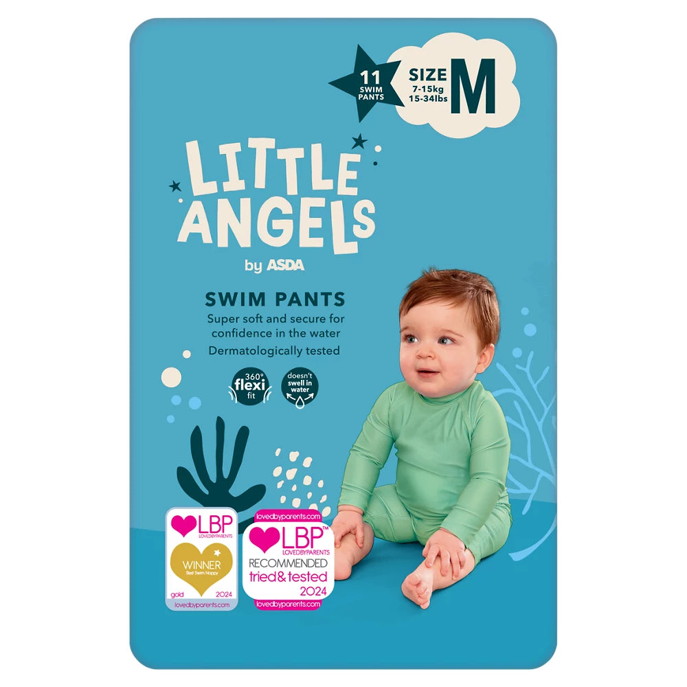LITTLE ANGELS by ASDA Swim Pants Size M, 7-15kg (15-34lbs)