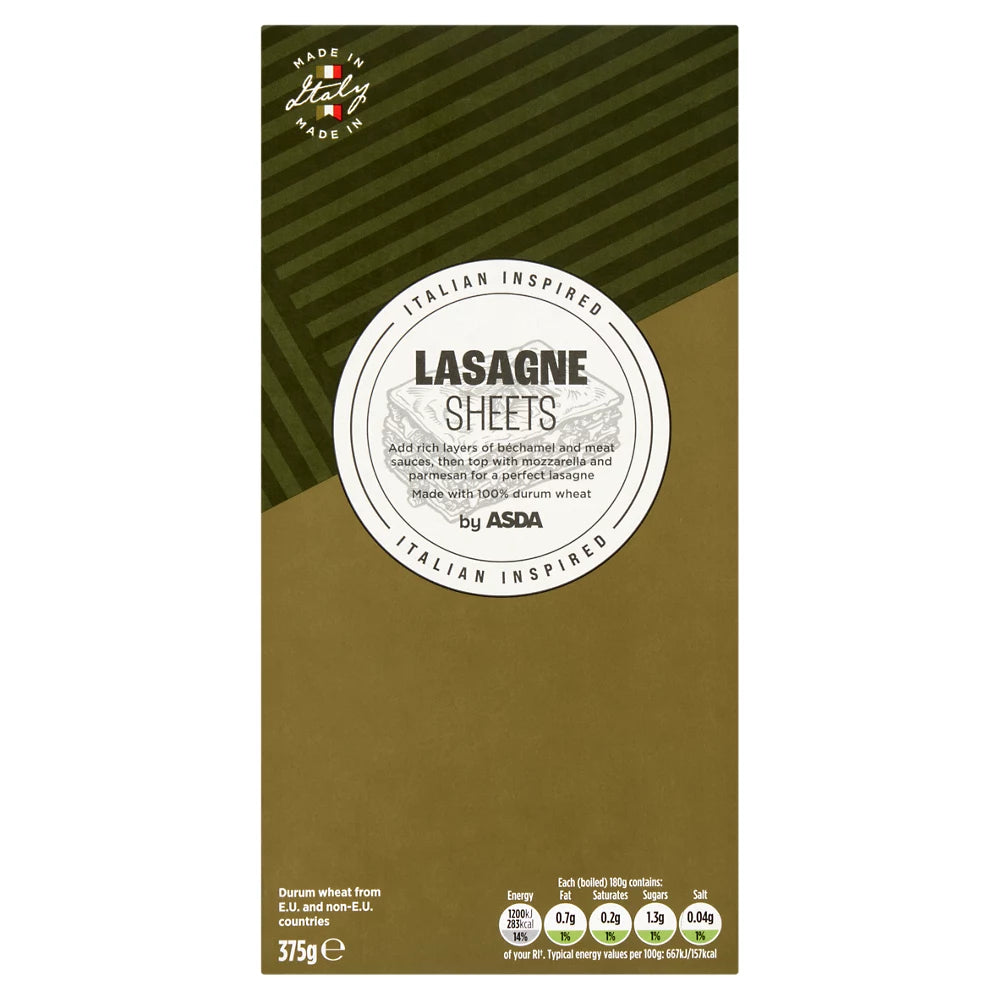 ASDA Italian Inspired Lasagne Sheets 375g