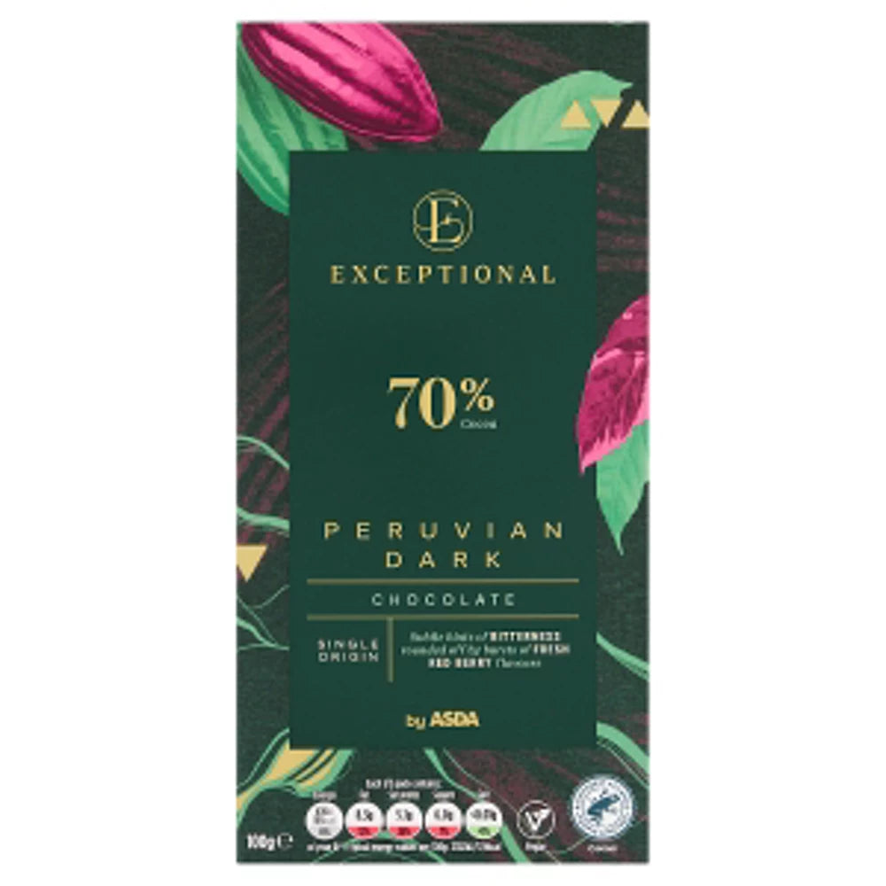 Exceptional by ASDA Peruvian Dark Chocolate 100g