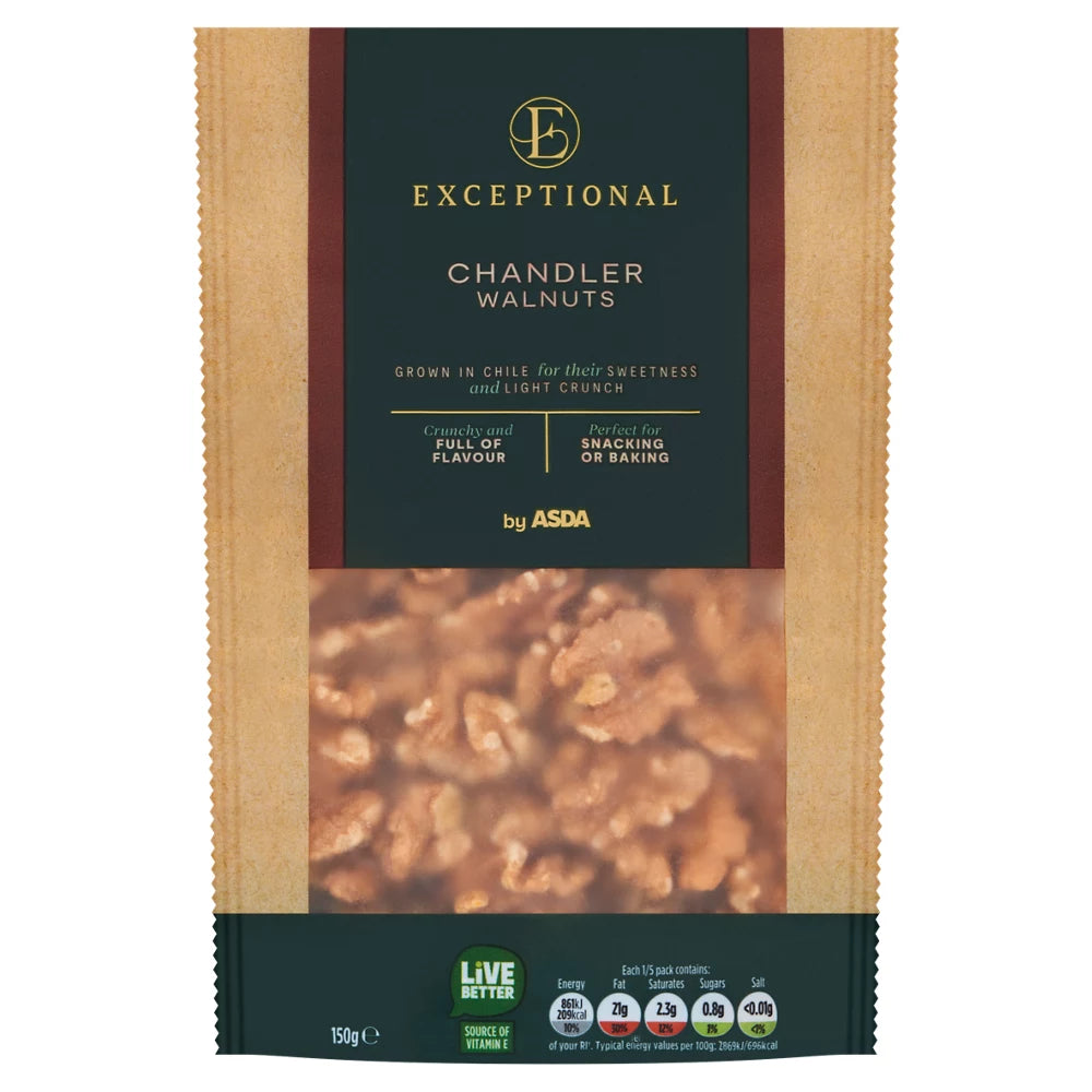 Exceptional by ASDA Chandler Walnuts 150g