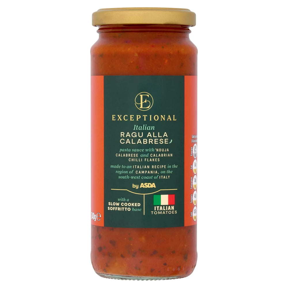 Exceptional by ASDA Exceptional by Italian Ragu Alla Calabrese 340g