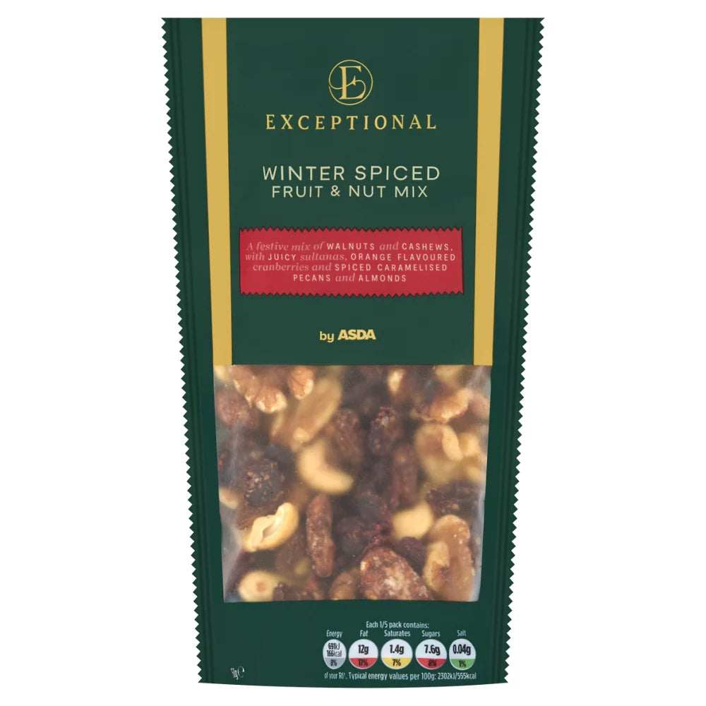 Exceptional by ASDA Exceptional by Winter Spiced Fruit & Nut Mix 150g