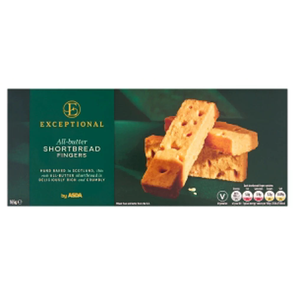 Exceptional By Asda All-Butter Shortbread Fingers 165g