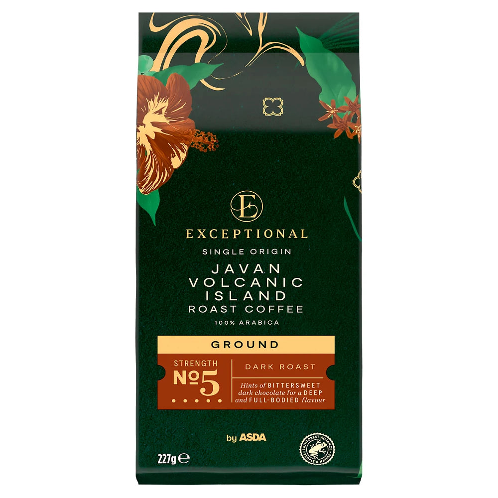 Exceptional by Asda Javan Volcanic Island Roast Ground Coffee 227g