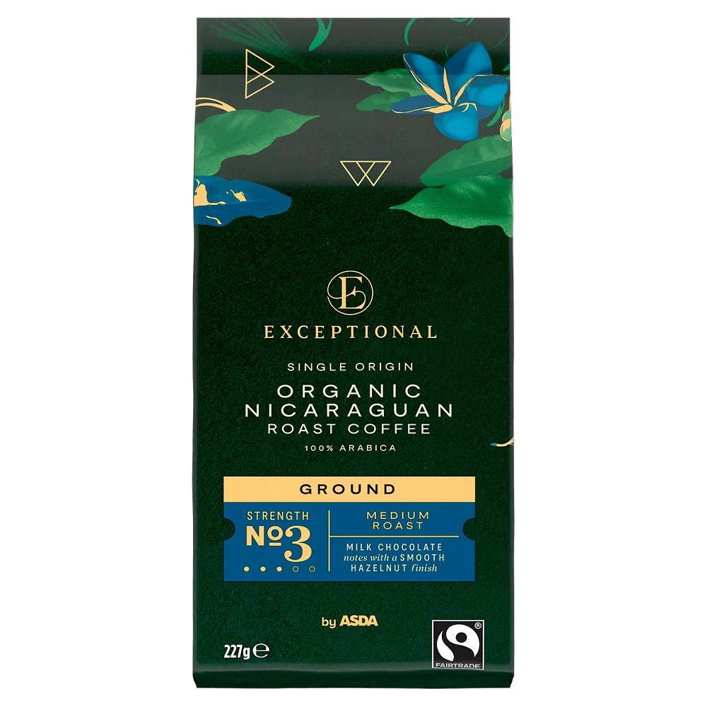 Exceptional by Asda Organic Nicaraguan Roast Coffee 227g