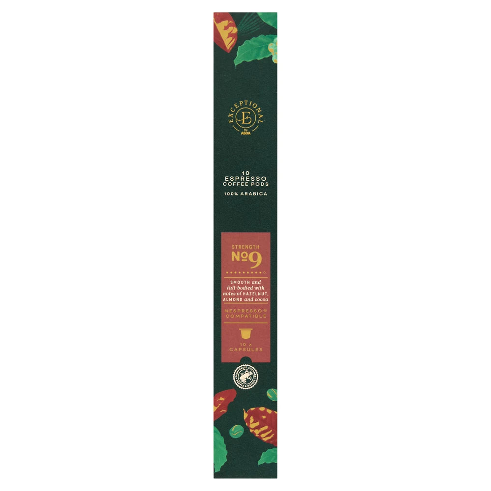 Exceptional by ASDA 10 Espresso Coffee Pods 54g