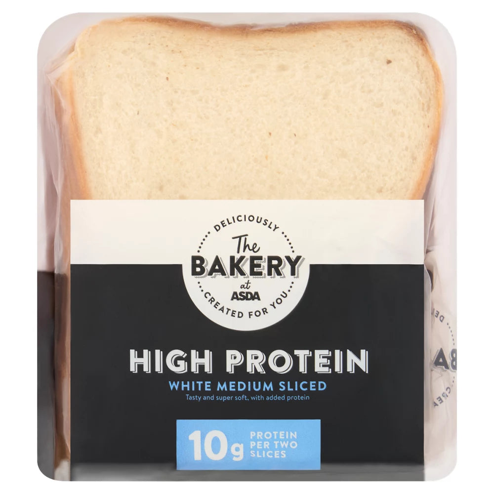 The Bakery at ASDA High Protein White Medium Sliced 400g