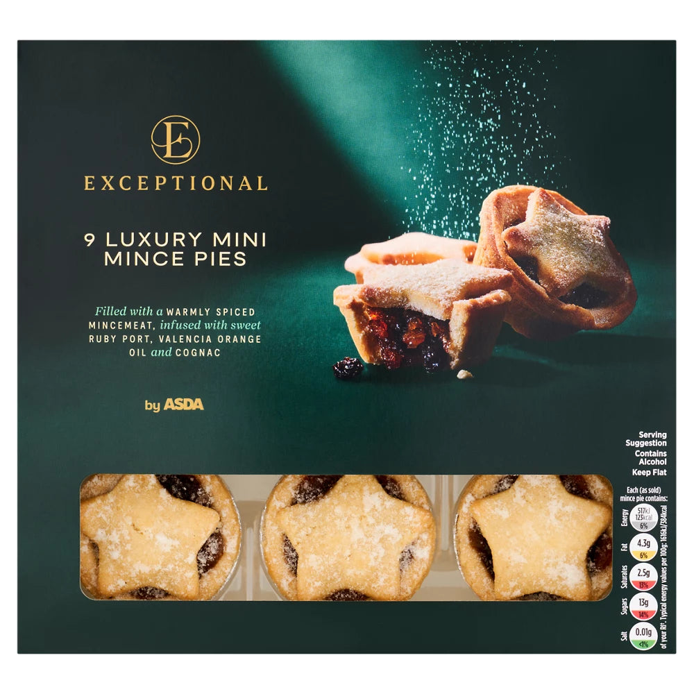 Exceptional by ASDA 9 Luxury Mini Mince Pies