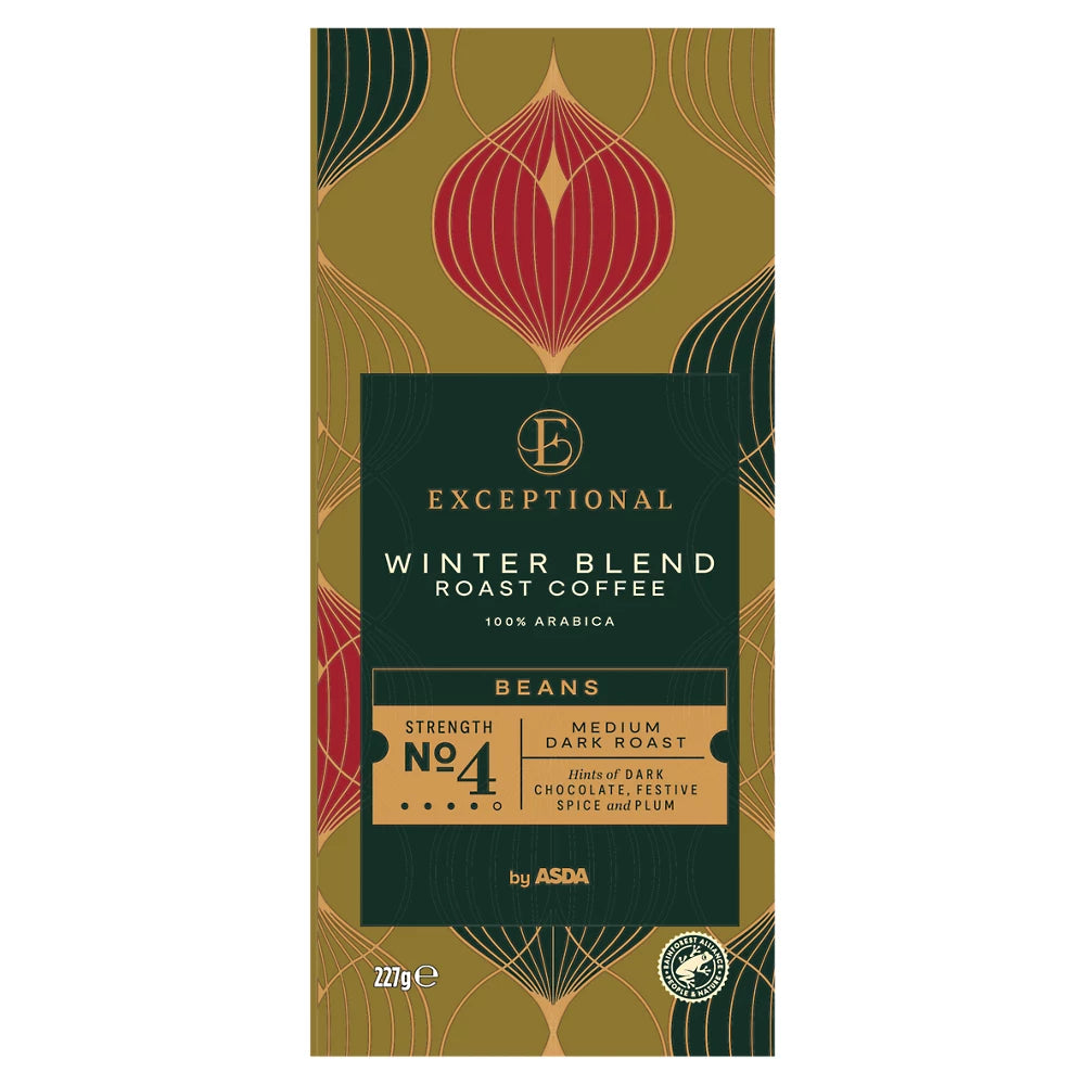 Exceptional by ASDA Winter Blend Roast Coffee Beans 227g