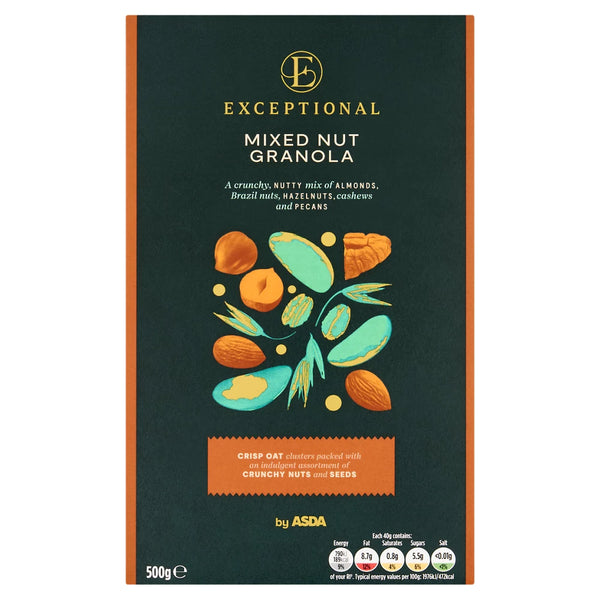 Exceptional by ASDA Exceptional by Mixed Nut Granola 500g
