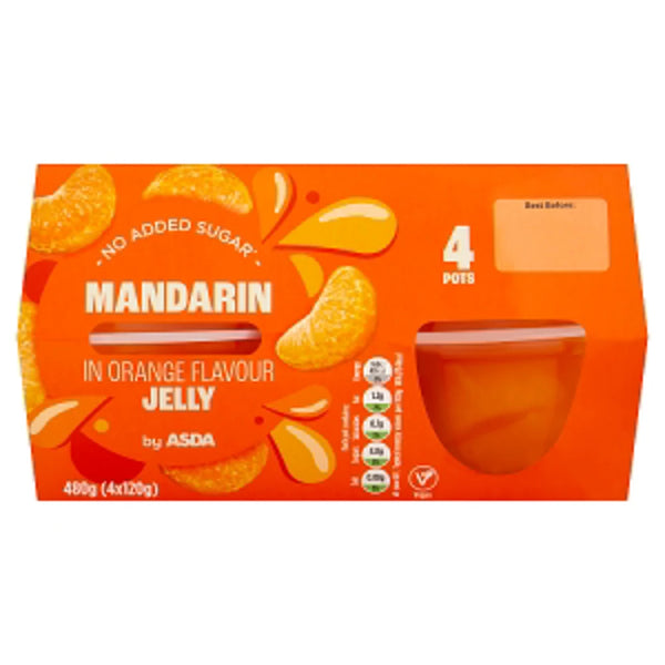 SDA Mandarin in Orange Flavour Jelly 480g (4x120g)