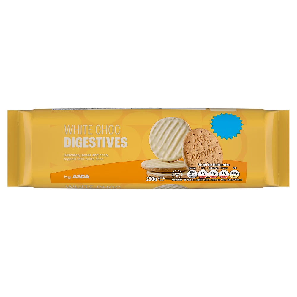 ASDA White Choc Digestives 250g
