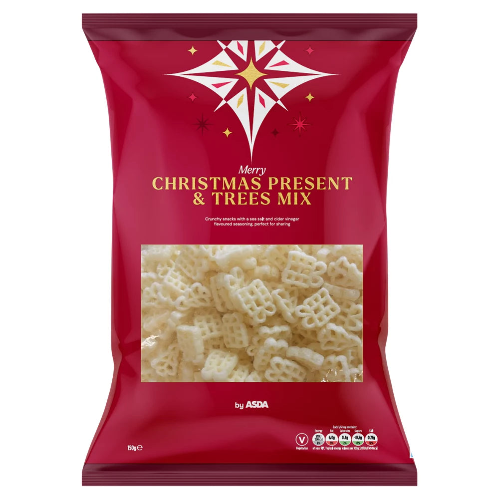 ASDA Merry Christmas Present & Trees Mix 150g