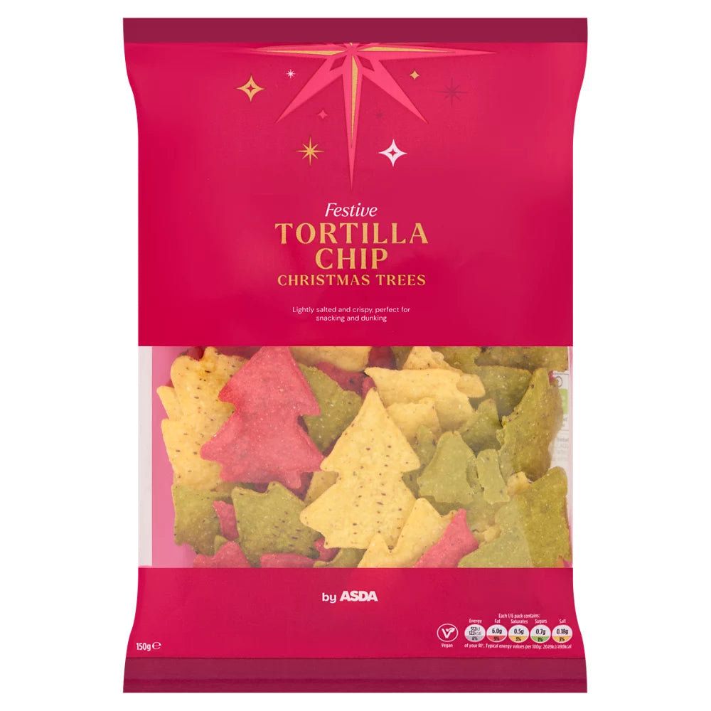 ASDA Festive Tortilla Chip Christmas Trees 150g