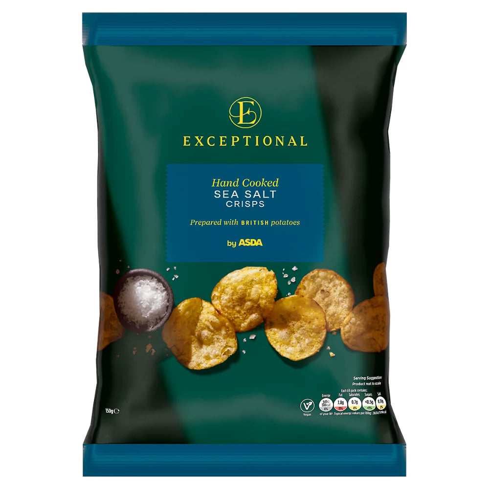 Exceptional by ASDA Sea Salt Crisps 150g