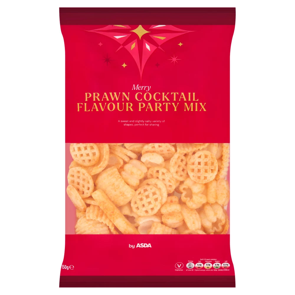 ASDA Merry Prawn Cocktail Flavour Party Mix 150g