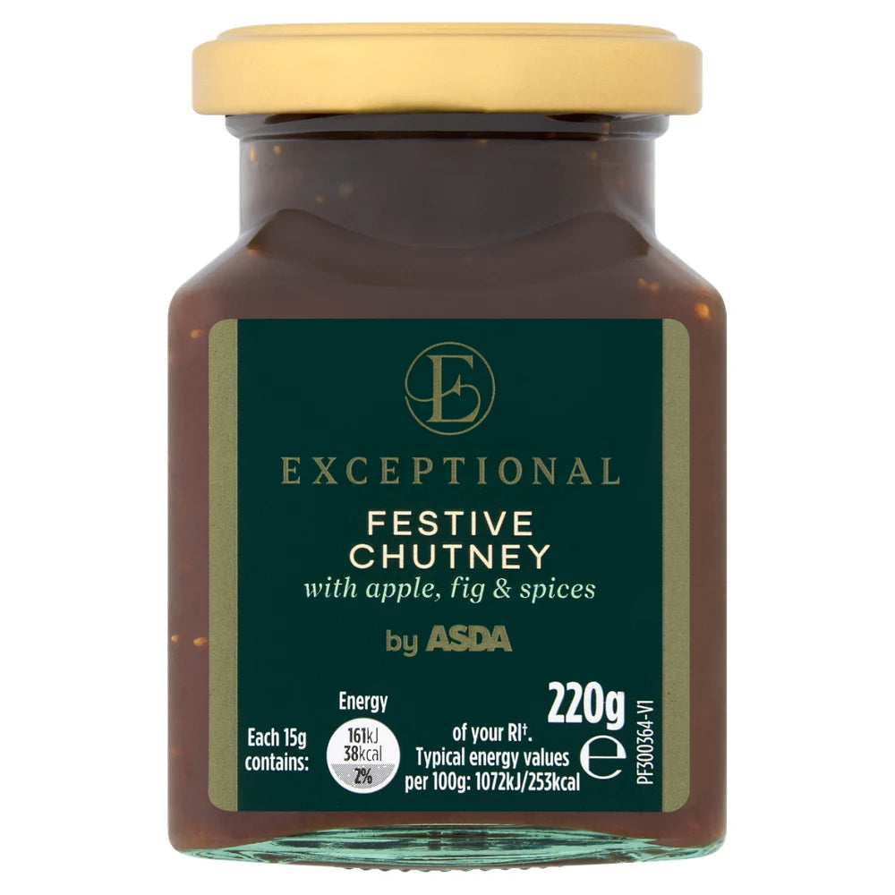 Exceptional by ASDA Festive Chutney with Apple, Fig & Spices 220g