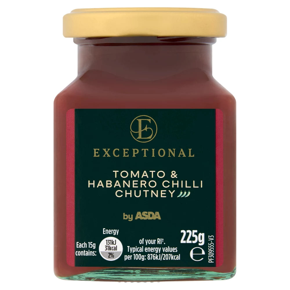 Exceptional by ASDA Tomato & Habanero Chilli Chutney 225g