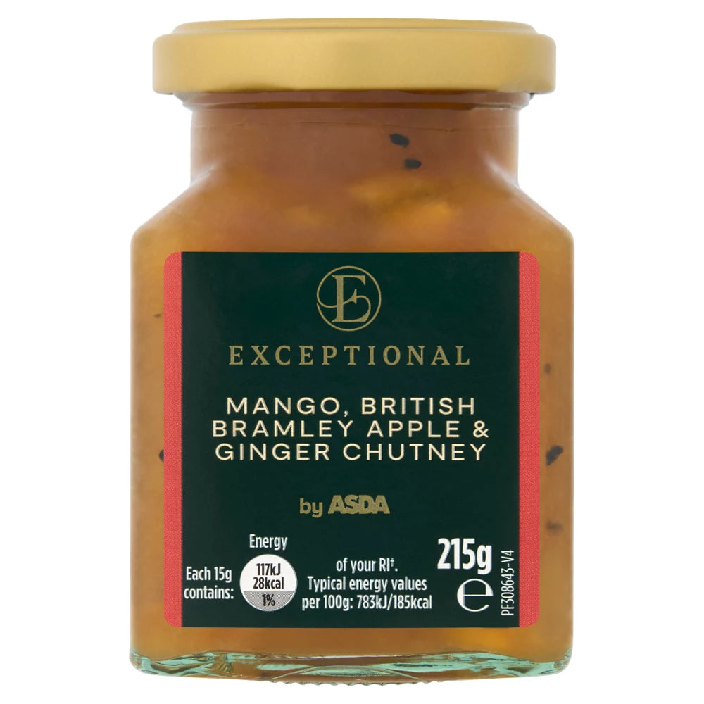 Exceptional by ASDA Mango, British Bramley Apple & Ginger Chutney 215g