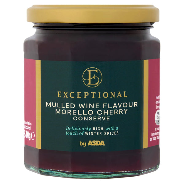 Exceptional by ASDA Mulled Wine Flavour Morello Cherry Conserve 340g