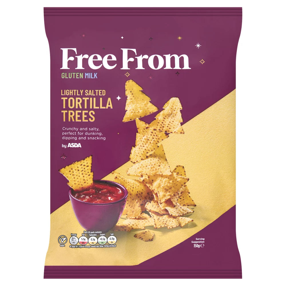 ASDA Free From by Lightly Salted Tortilla Trees 150g