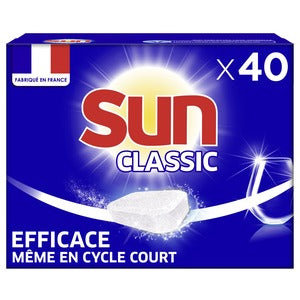 Sun Tablettes Lave Vaisselle Sun Classiques Hydrofilm (x40) 600g