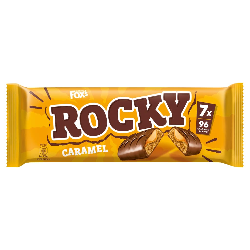Fox's Rocky Caramel 7 x 19.5g (136.5g)