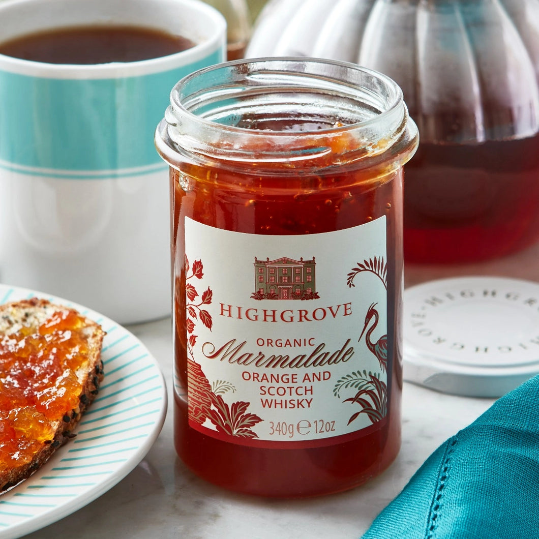 Fortnum & Mason Highgrove Organic Orange Marmalade with Scotch Whisky, 340g