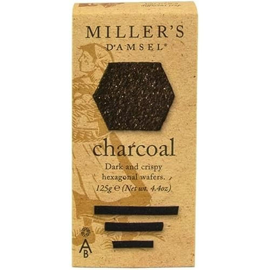 Artisan Biscuits Miller's Damsel Charcoal Wafers 125g