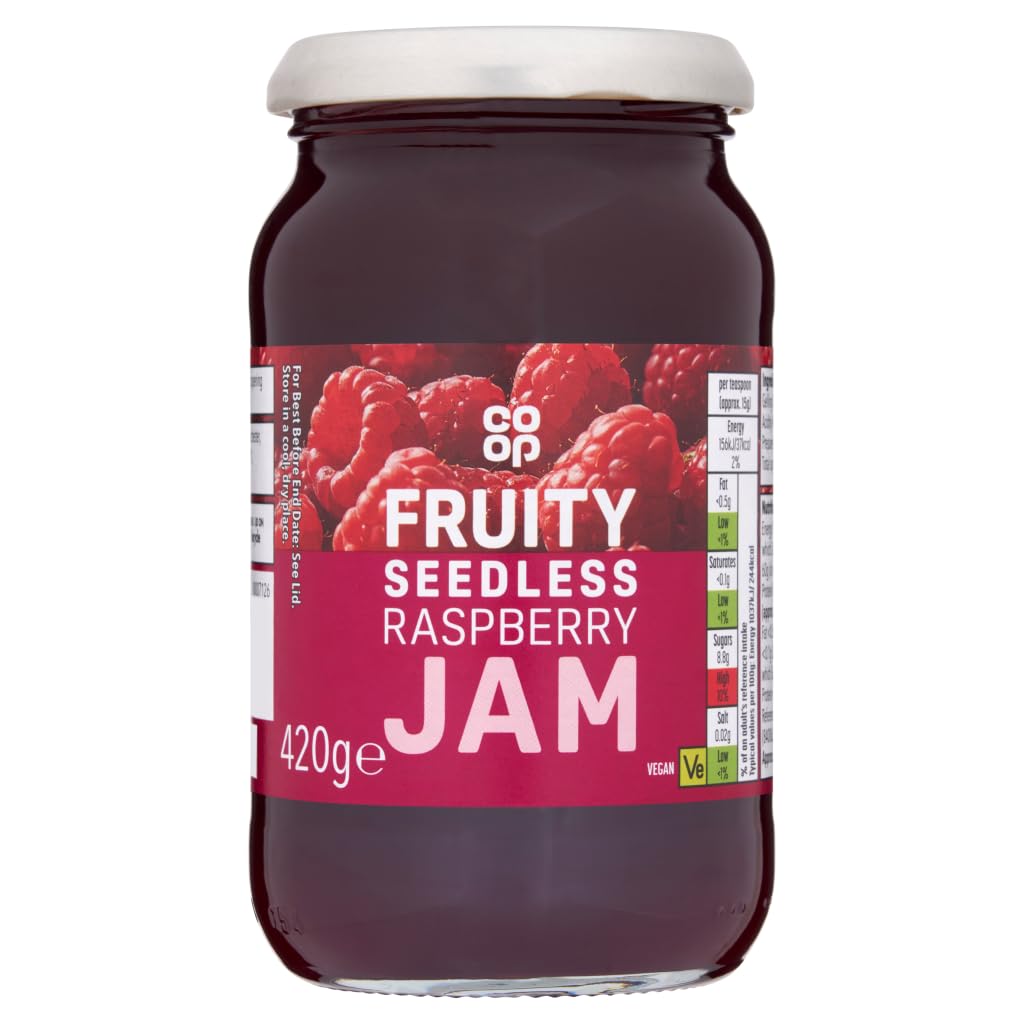 Co-op Fruity Seedless Raspberry Jam 420g