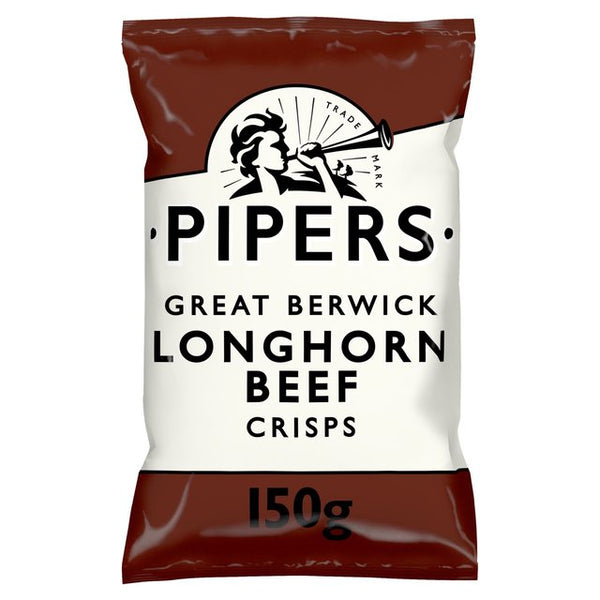 Pipers Longhorn Beef Sharing Bag Crisps, 150g