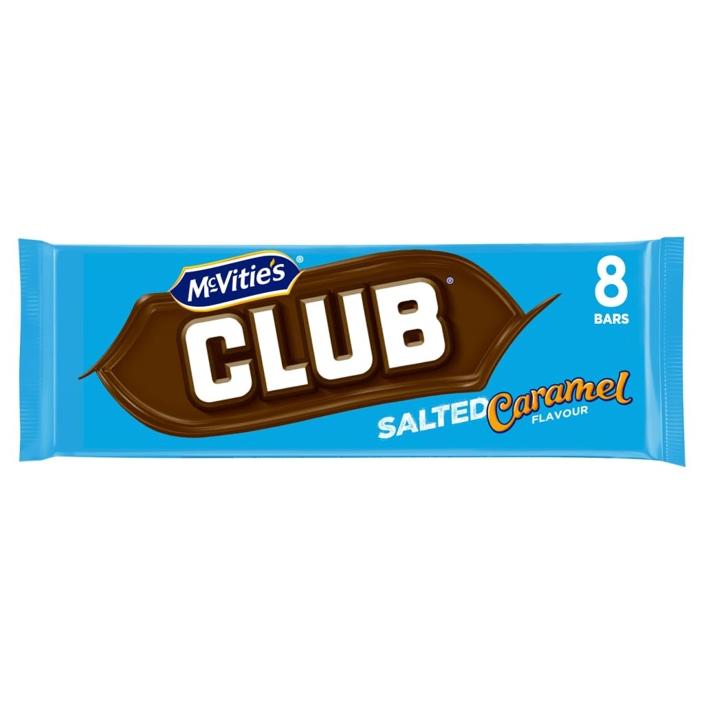 McVitie's Club Salted Caramel Flavour Bars 8 x 22g (176g)