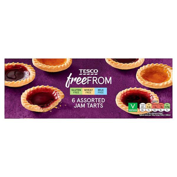 Tesco Free From 6 Assorted Jam Tarts
