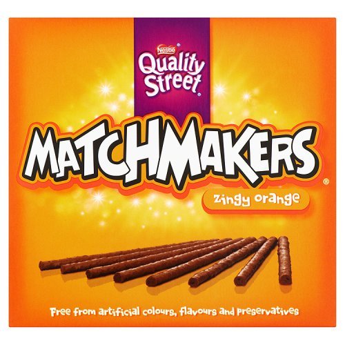 Quality Street Matchmakers Orange Flavoured Chocolate Sticks, 130g