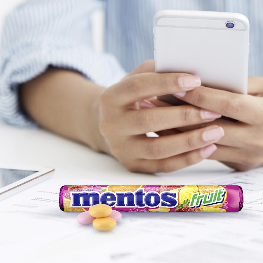 Mentos Chewy Dragees Fruit 3 x 38g