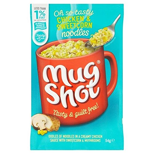 Mug Shot Chicken Noodles with Sweetcorn & Mushrooms 54g