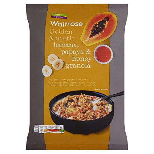 Golden & Exotic Banana, Papaya & Honey Oat Crunchy Waitrose 1kg