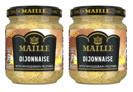 Maille Dijonnaise with Wholegrain Mustard, Pack of 2 Jars