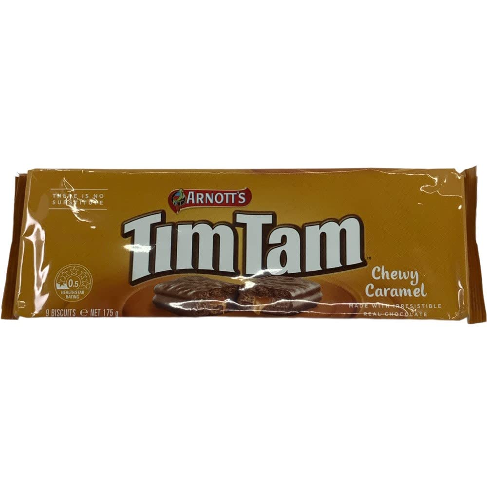 TimTams Arnotts Chewy Caramel Biscuit, 175 g