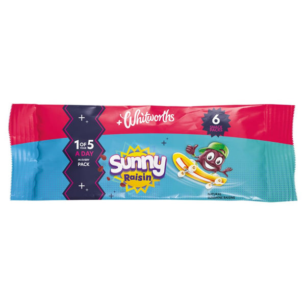 Whitworths Sunny Raisin Snack, 6x30g