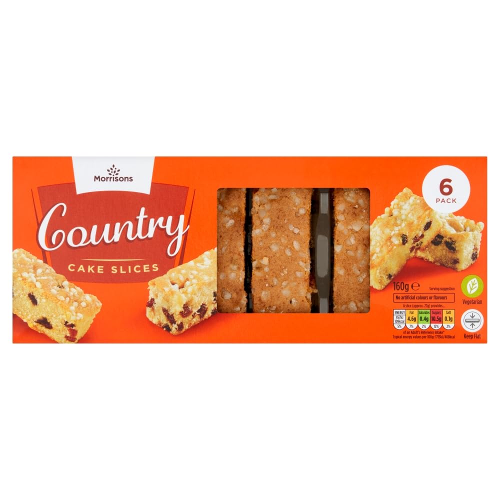 Morrisons 6 Country Cake Slices, 160g