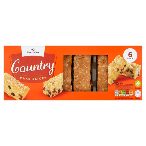 Morrisons 6 Country Cake Slices, 160g