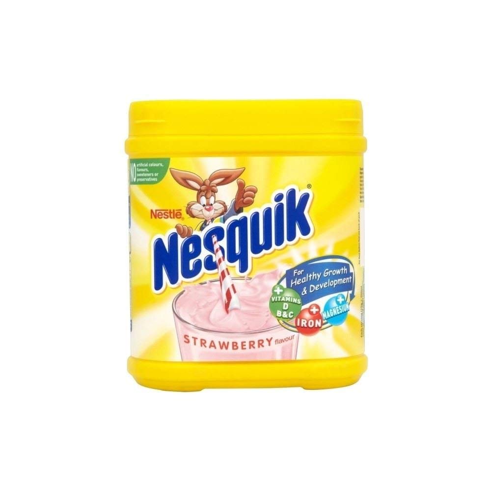 Nesquik Banana and Strawberry Milkshake Bundle | Enjoy This Delicious Combo | Banana Flavour 1 x 300g and Strawberry Milkshake 1 x 500 g | Total of 2 tubs